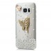 Samsung Galaxy Note 5 - Luxury Handmade Bling Bling 3D Rhinestone Crystal Pearl Protective Hard Clear Phone Cover Case - Butterfly and Lace